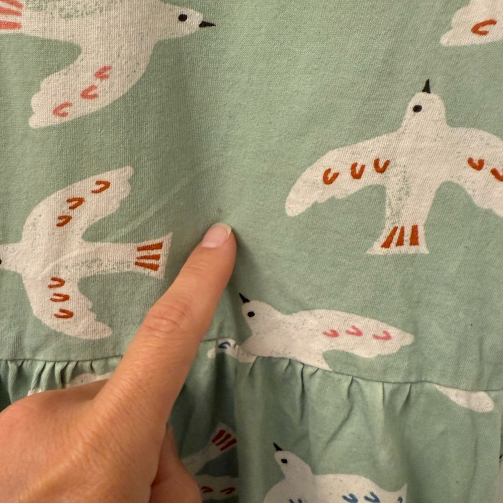 H&M Kids Mint Bird Pattern Dress - Picture 3 of 4